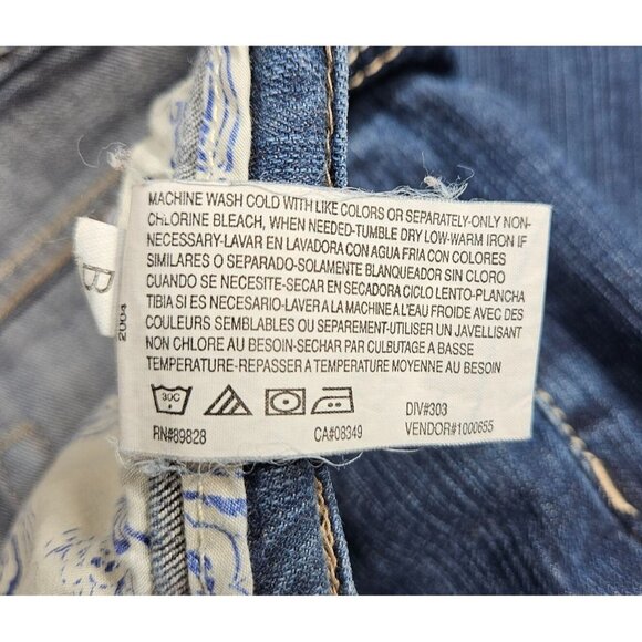 (3/$35) Code Bleu Size 6 Average Bootcut Embroidered Pockets Denim Blue Jeans - Picture 6 of 11